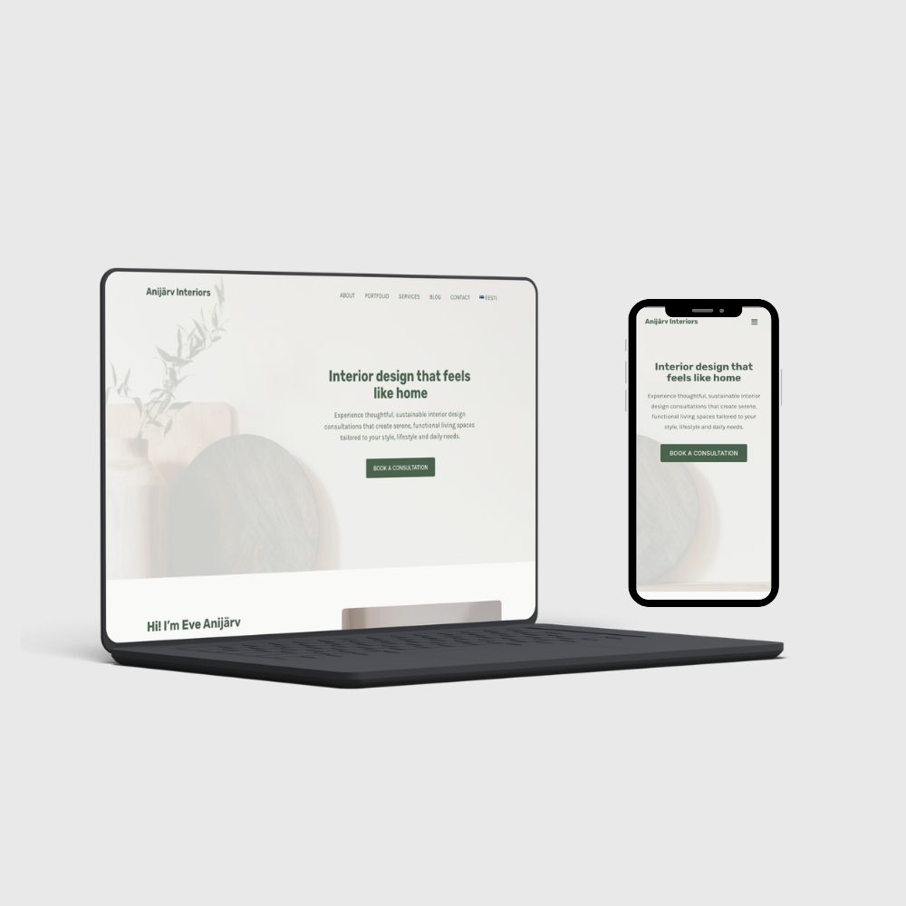 anijarvinteriors.ee veebilehe ekraanipilt