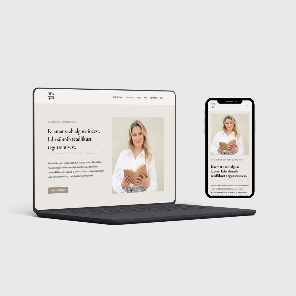 deakirjastus.ee veebilehe ekraanipilt