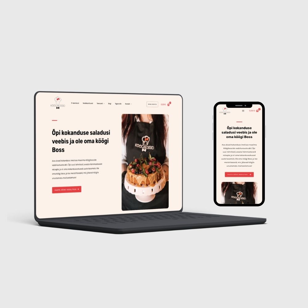 koogibossid.ee veebilehe ekraanipilt