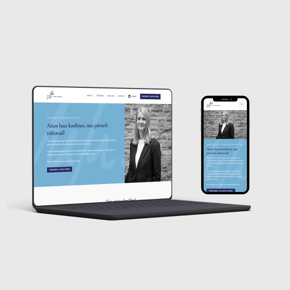 marimaekivi.ee veebilehe ekraanipilt