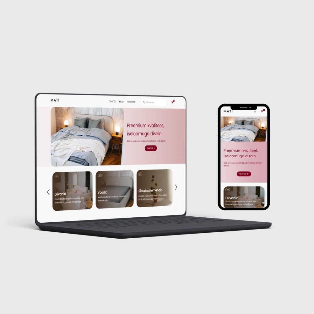 maticoncept.ee veebilehe ekraanipilt