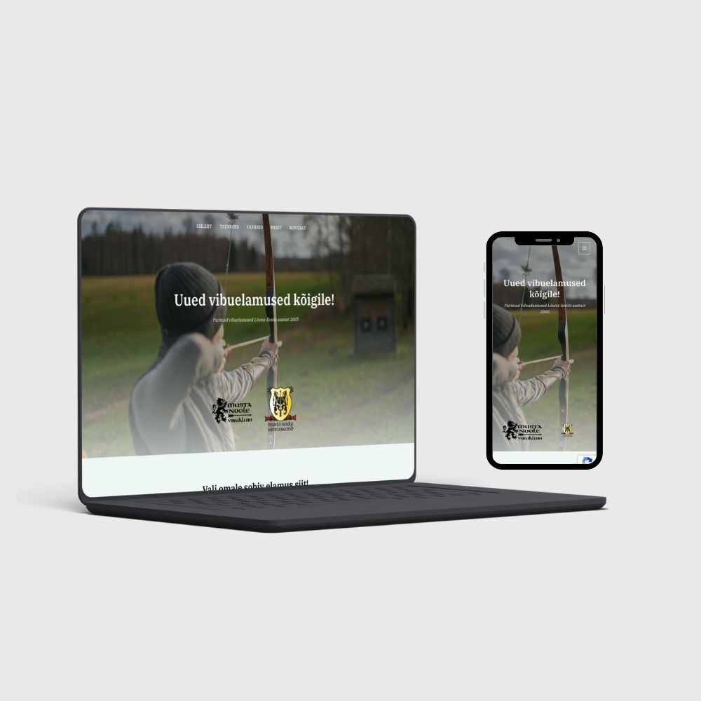 mustnool.ee veebilehe ekraanipilt