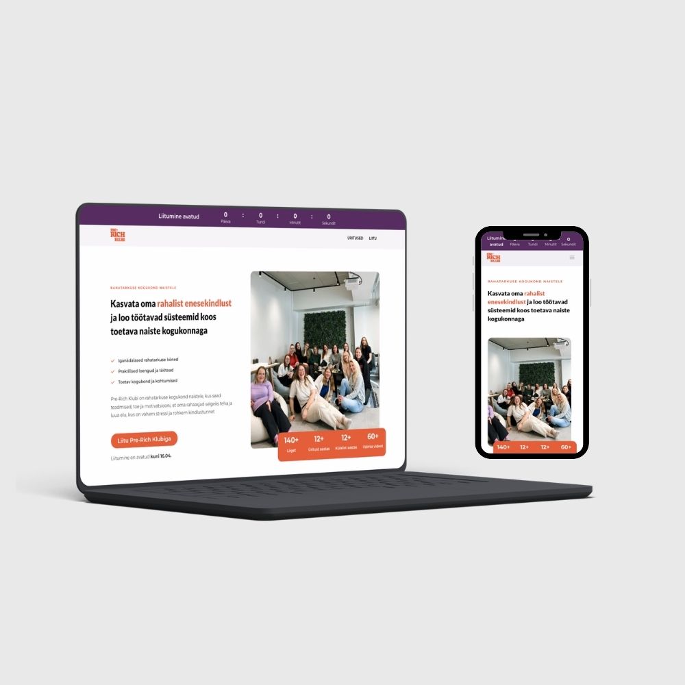 prerich.ee veebilehe ekraanipilt