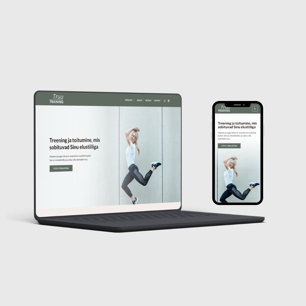 truutraining.ee veebilehe ekraanipilt